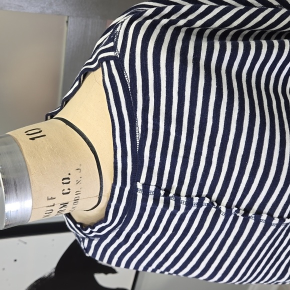 Nordstrom brand C.A.S.L.O.N blue stripe long sleeve M/L - Picture 4 of 6